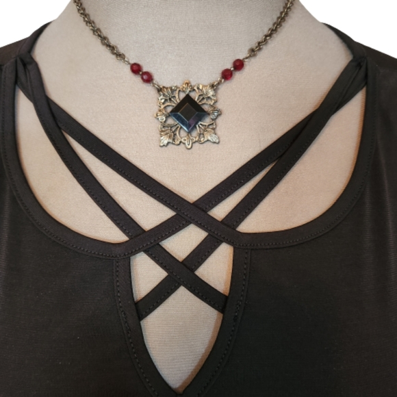 AVENUE ☆ SLINKY CAGE FRONT ☆ ASYMMETRICAL TANK ☆ 5x ☆ NWT - Picture 4 of 10